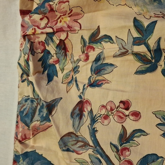 Ralph Lauren Other - Ralph Lauren Floral Cream Blue Pink Decorative Bedding Bedskirt